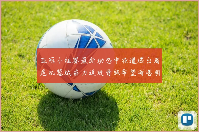 亚冠小组赛最新动态申花遭遇出局危机蓉城奋力追赶晋级希望海港明日迎战挑战